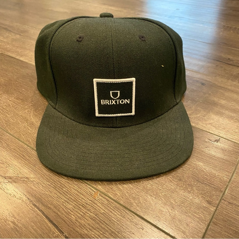 Brixton Forest Green Cap with Square Logo